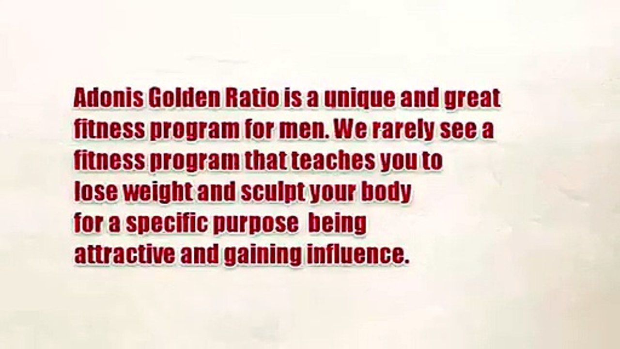 Adonis Golden Ratio Systems Review - The Perfect Body Formula