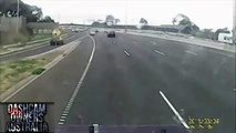 Driver cuts off and brake checks truck - charged with dangerous driving.