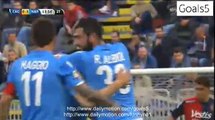 Manolo Gabbiadini Goal Cagliari 0 - 3 Napoli Serie A 19-4-2015