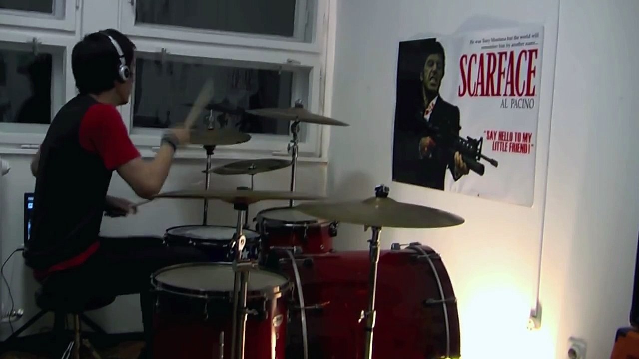SCARFACE OST / Push It To The Limit (Drum Video) ᴴᴰ