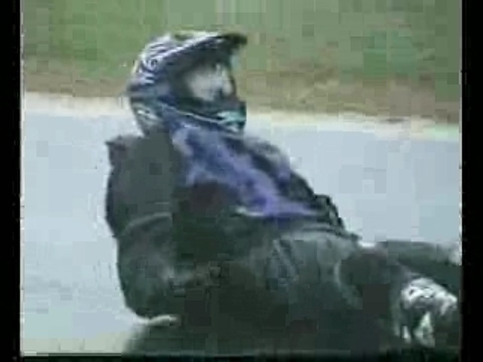 Veste airbag - Chute sur circuit moto