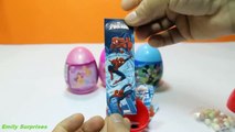 Kinder Surprise Eggs Peppa Pig Mickey Mouse Frozen Disney Surprise egg Spiderman HELLO KIT