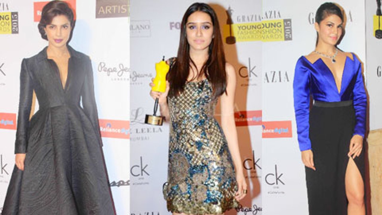 Priyanka Chopra, Jacqueline Fernandez, Shraddha Kapoor At Grazia Young Fashion Awards 2015