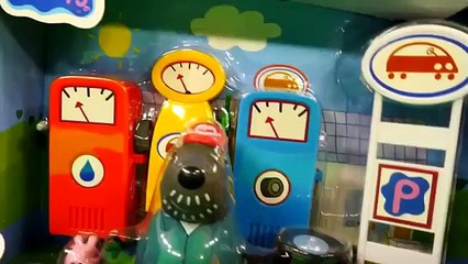 Peppa Pig 12 Piece Buildable Grandad Dogs Garage Playset Play Doh Peppapig Car Wash