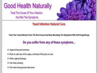 "Cure Your Yeast Infection Naturally"