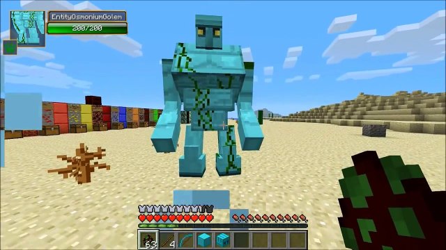 Minecraft: CRAZY GOLEMS (HUGE GOLEMS, TONS OF WEAPONS AND ARMOR) Crazy Ores Mod Showcase