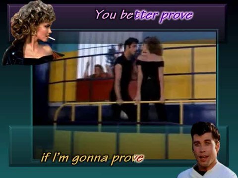 KARAOKE BOF GREASE - You're the one that I want (John Travolta feat Olivia Newton-John)