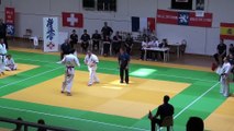 Open International de Lyon 2013 - Karaté Kyokushinkai - Sébastien RUATTI VS Sergio CASTANHEIRA