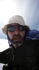 Snow trekking near Makra Peak