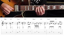 Jazz Guitar Lesson #11 - Progression #2 (Rhythm Changes in Bb) - Improvisation #1