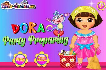 《〒》♣ Dora party preparing game - Dora party decoration game for kids