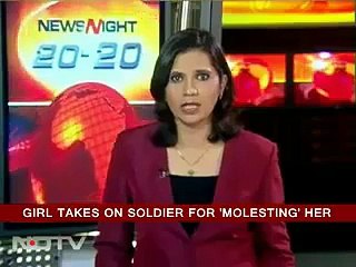 Indian Military Soldier Getting Treatment from Girl