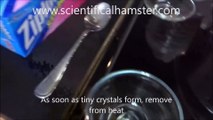 Homemade Sodium Acetate Heat Pad HOT ICE