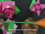 Paper Flower Tutorial: How to fold Origami Lily Flower