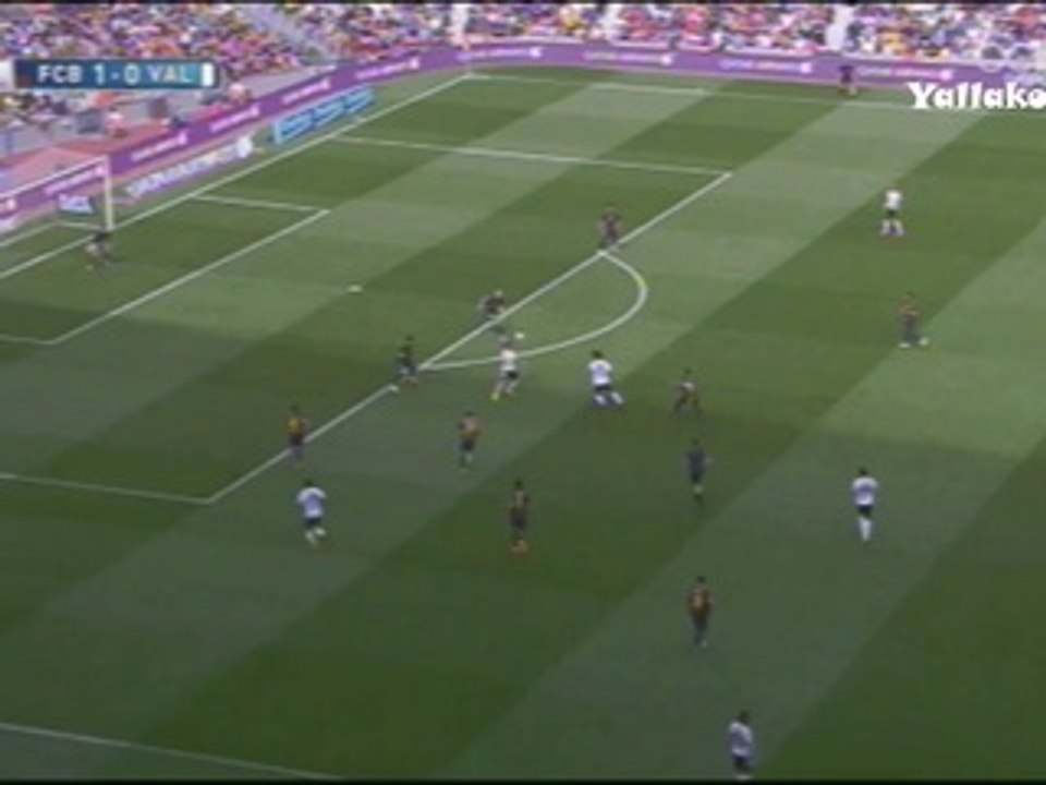 قائم برشلونة يمنع هدف لفالنسيا
