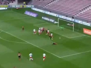 nice-psg 1st chance for Nice