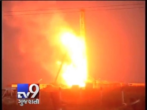 12 injured as ONGC's gas well catches fire near Surat - Tv9 Gujarati