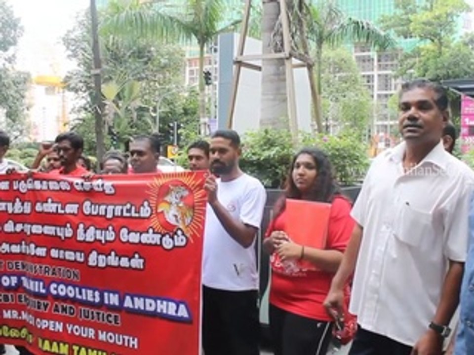 NTI 20150416 Protest for Encounter of 20 Tamils by Andhra Police