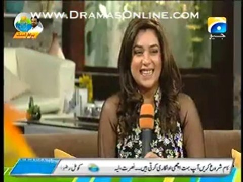 Singer Komal Rizvi Telling Her Diet Plan In Live Show