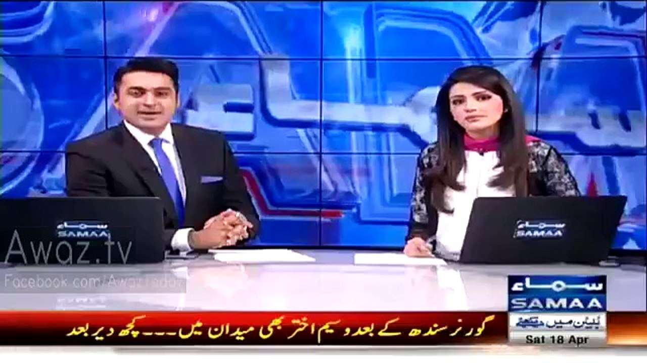 MQM's Waseem Akhtar drumming at MQM Jalsa