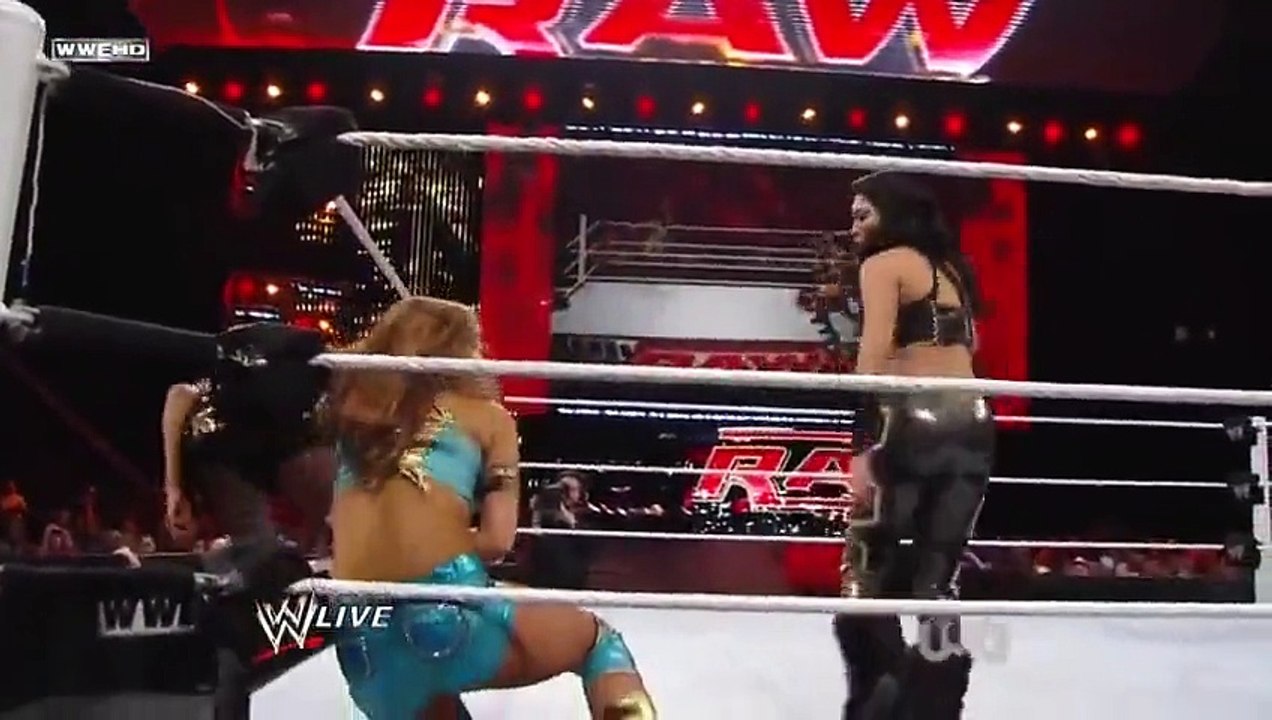 WWE Melina And Alicia Fox (vs) Eve Torres and Gail Kim Wrestling