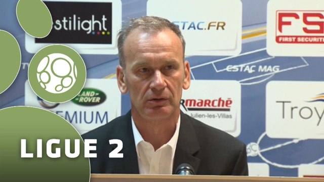 Conférence de presse ESTAC Troyes - AC Ajaccio (2-0) : Jean-Marc FURLAN (ESTAC) - Olivier PANTALONI (ACAJ) - 2014/2015