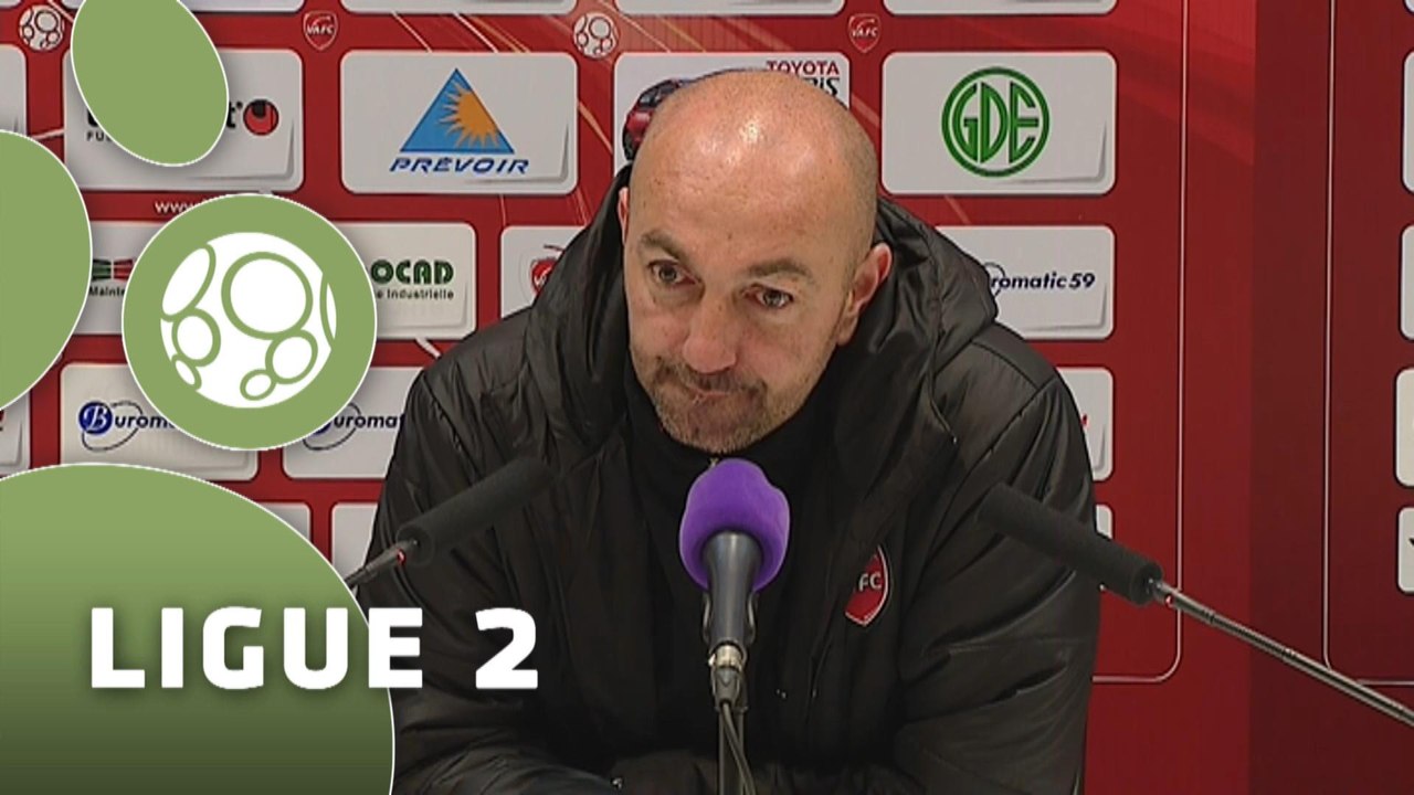 Conférence de presse Valenciennes FC - AC Arles Avignon (3-0) : David LE FRAPPER (VAFC) - Victor ZVUNKA (ACA) - 2014/2015