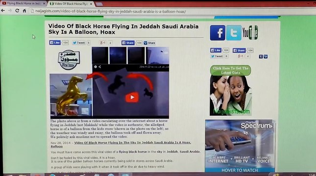 END TIMES? MY TAKE ON BLACK HORSE SEEN FLYING THROUGH THE SKY OF SAUDI ARABIA