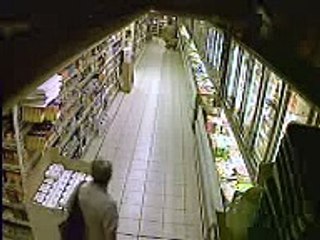 Funny lady pooping at store!