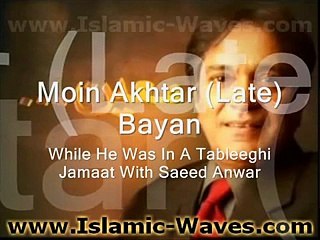 Late Moin Akhtar Short Bayan In Tableegh With Saeed Anwar