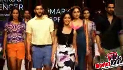 Launches of Marks & Spencer’s SS 2015 Collection   Yami Gautam, Gauhar Khan, Dino Morea.3gp