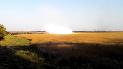 Неудачный запуск российской точки У в Донбассе.