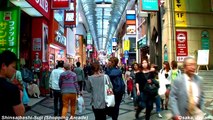 Walking Through Shinsaibashi Shopping Arcade @ Osaka Japan [Namba HD POV ]   心斎橋