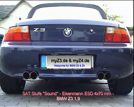 BMW Z3 Eisenmann 4x70mm Exhaust