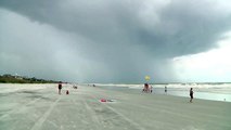 Amazing Waves From Hurricane Irene Energize Surfers in Jacksonville Beach FL
