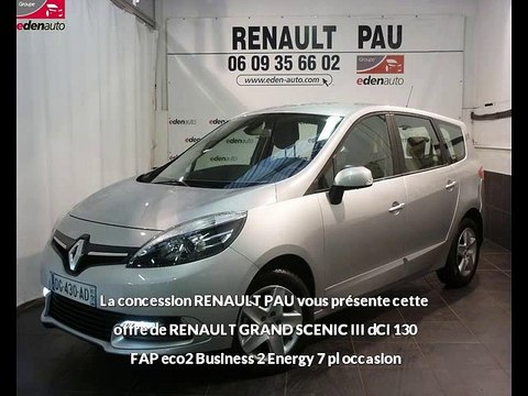 Annonce RENAULT GRAND SCENIC III dCi 130 FAP eco2 Business 2 Energy 7 pl