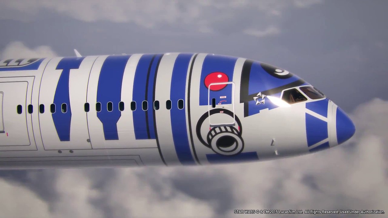 Boing 787-9  STAR WARS JET  R2-D2
