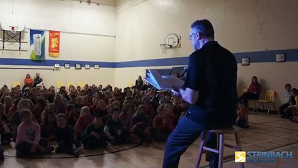 Corny Rempel reading THE BOOK WITH NO PICTURES