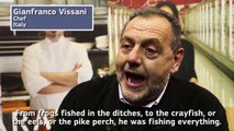 Gianfranco Vissani talks at the Seafood Expo Global