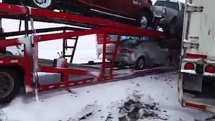 Carambolage géant dans le wyoming