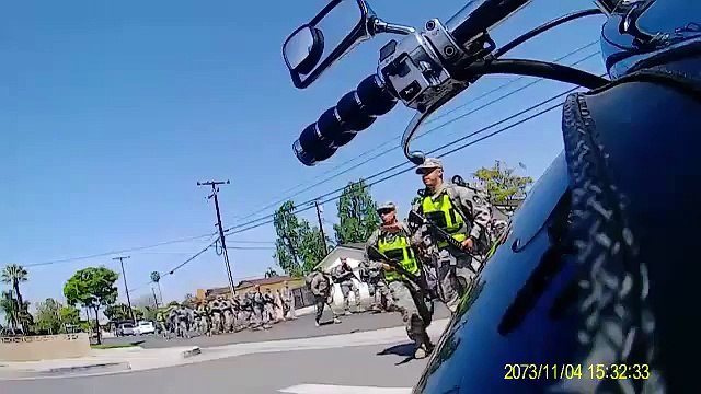 ARMED NATIONAL GUARD TROOPS PATROL RESIDENTIAL STREETS IN CALIFORNIA