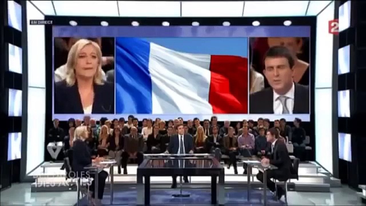 Manuel Valls RIDICULISE par Marine Le Pen gros clash !!!