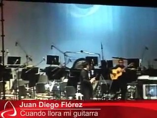 Juan Diego Flórez interpretó "Cuando llora mi guitarra"