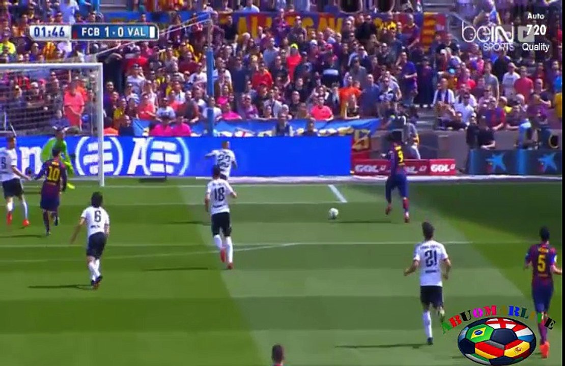 مشاهده اهداف الدوري الاسباني : برشلونه 2_0 فالنسيا