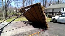 Tiki Kev - Small local thatch job on a store bought bar. LOL Tiki Bar & Tiki Hut