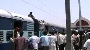man died on train by current in india