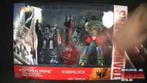 Target Exclusive Grimlock & Silver Knight Optimus Prime robot figure review