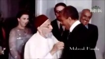 شاهد كيف رحب السادات بملك ليبيا السابق في زفاف نجله عام 1978