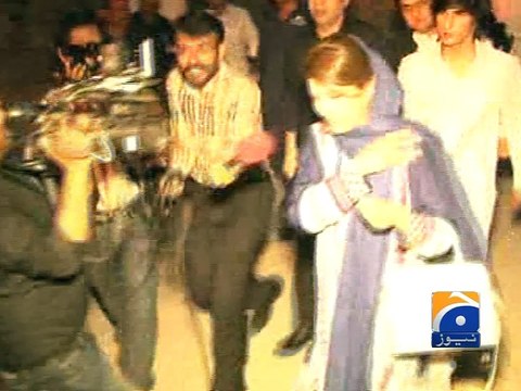 Imran,Reham Khan arrives in Karachi-19 Arp 2015