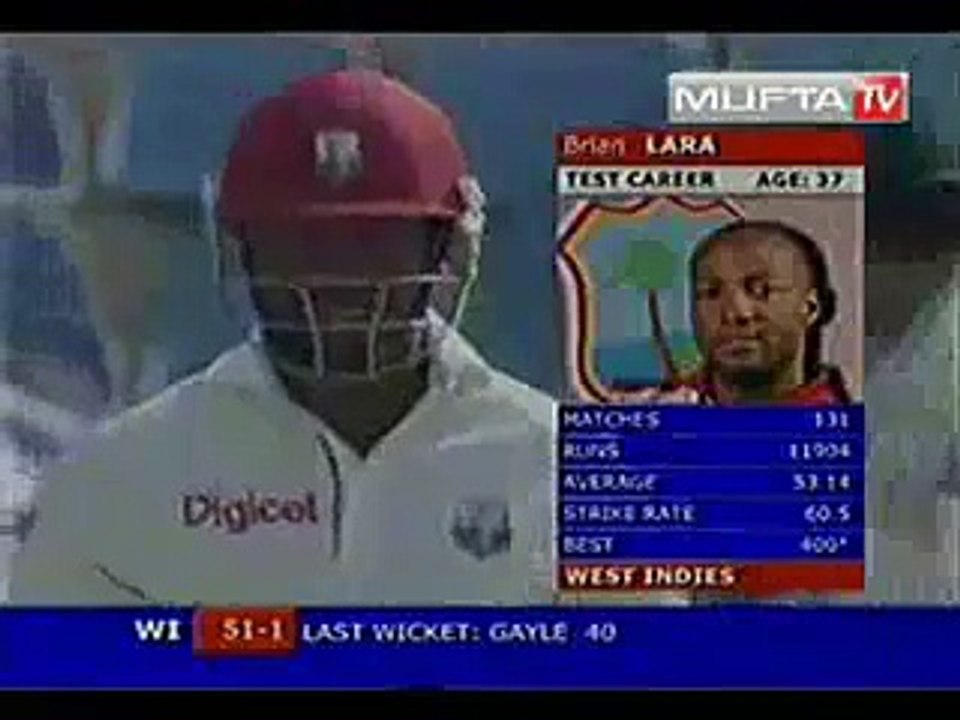 Umar Gul Vs Brian Lara - Rare Video